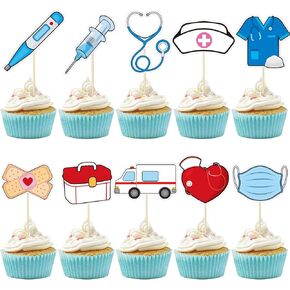 100 PCS Cupcake Toppers Toppers Toppers Toppons Decording Party Decortings for School Medical Medical Medical Birthday Pridting Party Supplies Supplies Supplies