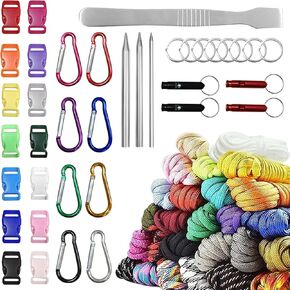 Plzzree 26 Colors Paracord Bracelets Rope Kit: Bracelets Multifunction