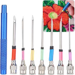Jeanoko 7pcs Fine Firm Punch Needles Diy Diy Diy Hand Hand Estitch Stratch Stramting Punch