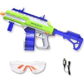 Sirius Gel Ball Blaster Gun 220 إطارًا في الثانية (حجم XL) ، بندقية حبة مياه كهربائية كاملة مع 1500 MAG ، بطارية 1800mAh قابلة للشحن ، لعبة الكرة الرش لمدة 14+ والبالغين (الأرجواني)