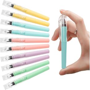 Mini Gel Pens, 10 Pcs 0.5mm Black Ink Pocket Pen, 4.16 Inch Short Small Pen Bulk, Smooth Writing, Quick Dry, Cute Pens for Pocket Journaling Notebook Notepad, Office School Supplies