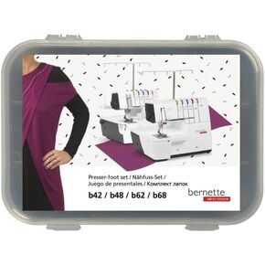مجموعة Bernette Presser-Foot Set B42 / B48 / B62 / B68 ، Silver