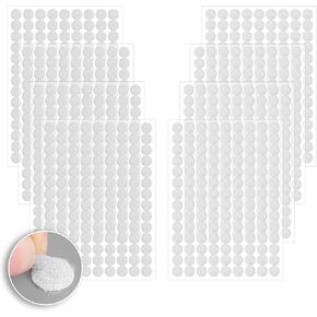 SIBBA DOTS للاصطدام الذاتي 1008pcs نقاط لزجة نقاط خلفية الخطاف والحلقة أشرطة 0.39 بوصة/10 مم قطر النايلون الأشرطة المقاومة للماء شرائط مزدوجة الجوانب للمكتب (504 أزواج)