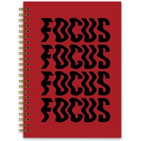 Trendy Spiral Journal Notebook, Modern FOCUS Wavy, College Ruled Notebook,Journaling Notebooks for Women, Hardcover Spiral Notebook 5.5x8.3