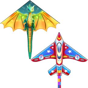 Xida Dragon Kite و Airplane Kite للأطفال والكبار