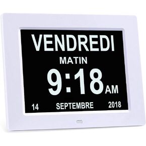 Kids Digital Alarm Clock Colorful, 7" Large LED Time Display Children's Sleep Trainer, Eye-Caring Digital Clock for Girls Boys Bedrooms Bedside, 17 Alarm Clock Settings Easy to Use Kids Birthday Gift