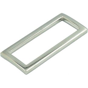 20 PCS - 1.5 "حلقات مستطيلات المعادن 38 مم حزام للأحزمة والأكياس والمحافظ والوردين والشرب (النيكل)