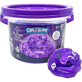 كابوس ديزني قبل عيد الميلاد 20 أوقية دلو قبل الصنع ، ومرب الأرجواني النابض بالحياة CRA-Z-Slime مع مزيج من الحلويات ، ولعب الوحل للأعمار 6 وما فوق