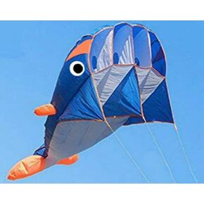 دعنا نطير طائرة ورقية! Happy Whale ثلاثية الأبعاد FOIL FOIL KITE GIAINT GIFTS TOYS للبالغين ، والأطفال ، والفتيان ، والألعاب والأنشطة العائلية لرحلة الشاطئ ، والمرح في الهواء الطلق ، مع خطوط على Winder