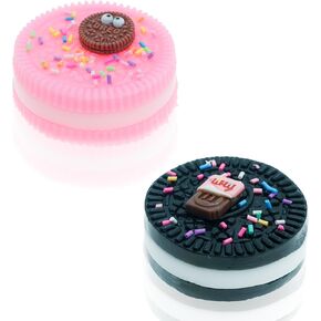 لعبة تخفيف الإجهاد Oreo taba squishy-ضغط ملف تعريف الارتباط واقعية فائقة النعومة ، لعبة جديدة من الإجهاد السيليكون المصنوع يدويًا