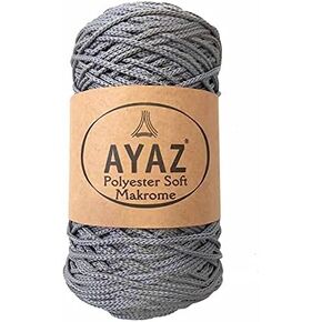 Macrame 3mm Craft Cord ، Polyester Soft Polyester 250 Gr 175 M DIY ، حبل معلق الجدار ، حقيبة ، سلسلة سلة ، كروشيه وخيوط الحياكة (1130)