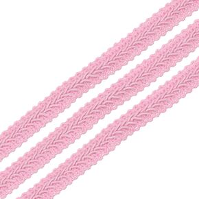 uxcell Gimp Braid Trim, 15 Yards x 3/8"(11mm) Curtain Upholstery Trim for DIY Craft Sewing Accessories, Pink