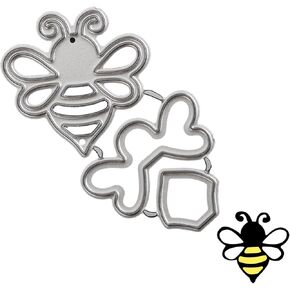2pcs bee die cut ، stency stencils met stencils met stencil