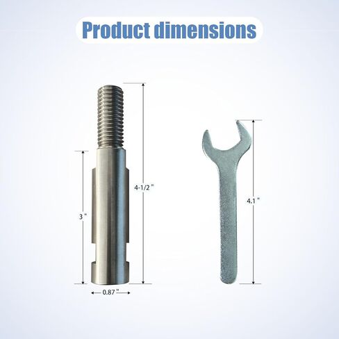 Neeki Flapper Adapter, stainless steel angle grinder adapter, compatible with 5/8"-11UNC thread angle grinders, with 1/4" & 1/8" arbor shanks, converts angle grinders to rotary tools in Kuwait