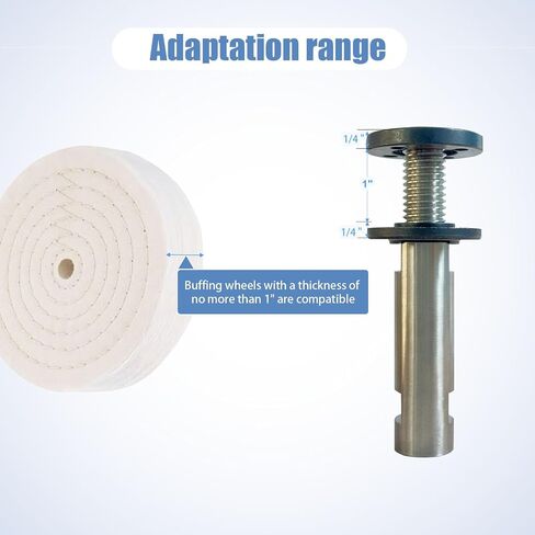 Neeki Flapper Adapter, stainless steel angle grinder adapter, compatible with 5/8"-11UNC thread angle grinders, with 1/4" & 1/8" arbor shanks, converts angle grinders to rotary tools in Kuwait