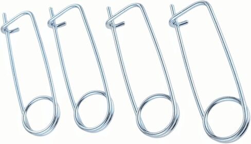 1SET BROOCH FASE STEEL COTTER PINS Spring PIN FRICK LOCK BROOCH LOCKING FARDERER for Farm Lawn Garden Garden -8sizes (4pcs/set ، الحجم: 5*110*41mm/0.20*4.33*1.69 بوصة) in Kuwait