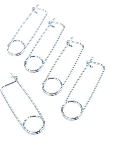 1SET BROOCH FASE STEEL COTTER PINS Spring PIN FRICK LOCK BROOCH LOCKING FARDERER for Farm Lawn Garden Garden -8sizes (4pcs/set ، الحجم: 5*110*41mm/0.20*4.33*1.69 بوصة) in Kuwait