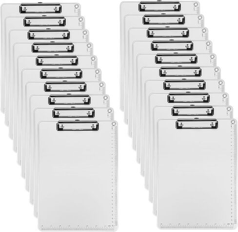 PATIKIL A4 Metal Clipboard, 20Pcs Heavy Duty Aluminum Clipboard Letter Size with Low Profile Clip for Classroom Home Office Outdoor, Size 12.5 x 9 Inch in Kuwait