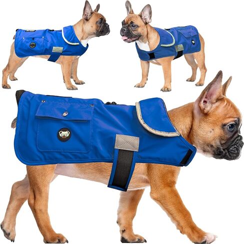Joyride Harness FrostFlex Winter Dog Jacket - Fleece Lined & Water-Resistant - Snowsuit with Pockets for Treats & Poop Bags - Durable Cold Weather Dog Coat in Saudi Arabia