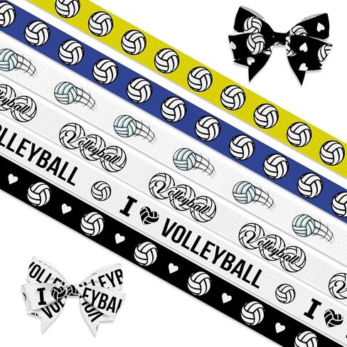 2 PCS Baseball Ribbons for Crafting, 4/5" Width Yellow Grosgrain Ribbons Sports Balls Ribbon Softball Craft Ribbons for Gift Wrapping DIY Sports Birthday Decorations in Kuwait
