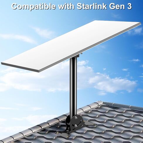 محول أنبوب Starlink Gen 3، محول تركيب عمود Starlink، مجموعة تركيب Starlink متوافقة مع طبق Starlink القياسي Gen3 V3 in Saudi Arabia