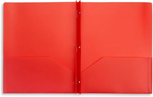 Blue Summit Heavy Duty Plastic Folders with 2 Pockets and Prongs, Bulk Size – 72 Blue Folders in Kuwait
