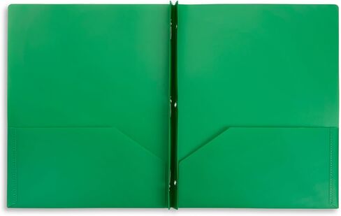 Blue Summit Heavy Duty Plastic Folders with 2 Pockets and Prongs, Bulk Size – 72 Blue Folders in Kuwait