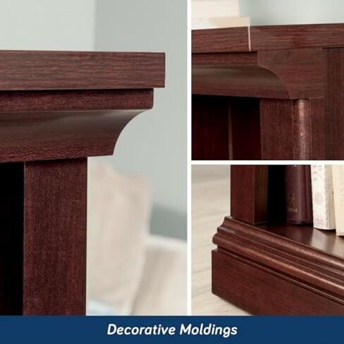 Sauder Miscellaneous Storage 3 Bookcase/Book Shelf, L: 35.28" x W: 13.23" x H: 43.78", Select Cherry finish in Kuwait