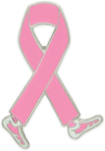 PinMart Breast Cancer Survivor Pink Awareness Ribbon Enamel Lapel Pin - 1 Piece in Kuwait