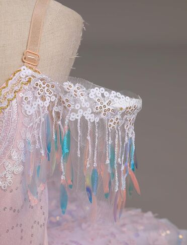 AFAVOM Swan Lake Ballerina Costume for Girls Camisole Skirted Leotard Sequin Ballet Dance Platter Tutu Dress for Performance in Saudi Arabia
