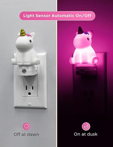 L LOHAS LED Night Light for Kids, 3D Space Night Light Plug in, Dusk to Dawn Nursery Night Lights, RGB+Soft White 3000K, 3 Lighting Modes, Room Decor, Children in Kuwait