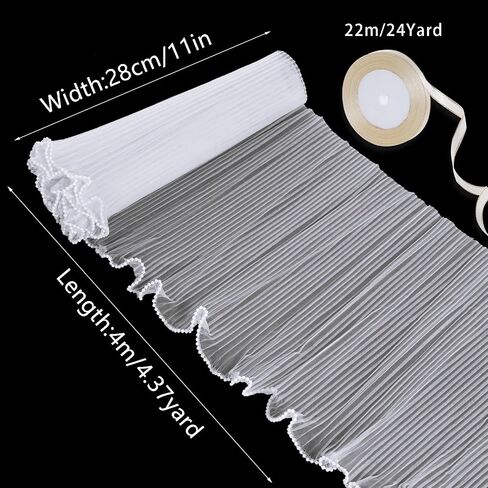 baotongle Flower Wrapping Bouquet Mesh Paper with 24PCS 3D Butterfly Decor 10pcs Blank Gift Cards Satin Ribbon for Wedding DIY Valentine Mother's Day Birthday Party (White) in Saudi Arabia