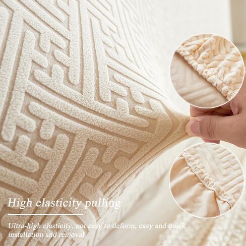 غطاء اللوح الأمامي للسرير القابل للتمدد مقاس كوين كامل، غطاء واقي رأس السرير مقاوم للغبار، غطاء منزلق قابل للغسل من قماش الجاكار لديكور غرفة النوم (رمادي داكن، 70.8 بوصة/1.8 متر) in Kuwait