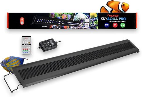 Aquatop SkyAqua Pro LED Aquarium Light, 6,500K Spectrum – Fits 24-30 Inch Tanks – Infrared Remote Control Included – Natural Sunlight Illumination – UL & CSA Listed in Saudi Arabia