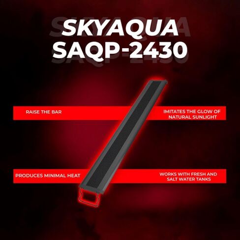 Aquatop SkyAqua Pro LED Aquarium Light, 6,500K Spectrum – Fits 24-30 Inch Tanks – Infrared Remote Control Included – Natural Sunlight Illumination – UL & CSA Listed in Saudi Arabia