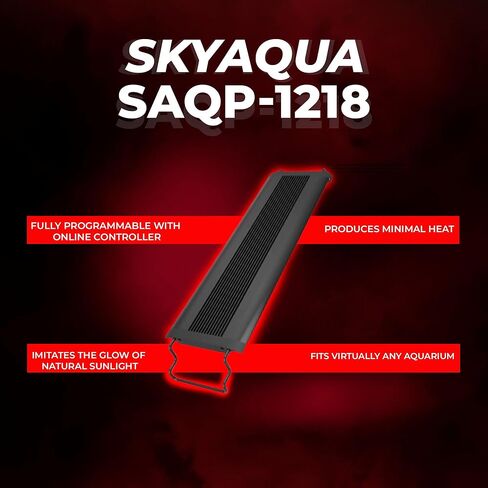 Aquatop Skyqua Pro Lead Lead Aquarium Light ، طيف 6500 كيلو متر-يناسب 24-30 بوصة-مكافحة عن بعد الأشعة تحت الحمراء المشمولة-إضاءة أشعة الشمس الطبيعية-UL & CSA مدرجة in Kuwait