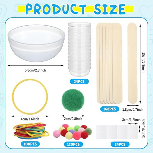 24 Sets Stem DIY Catapult Craft Kit Craft Stick Catapults Kit for Educational and Learning Activities Camp Crafts Supplies (Colorful) in Saudi Arabia