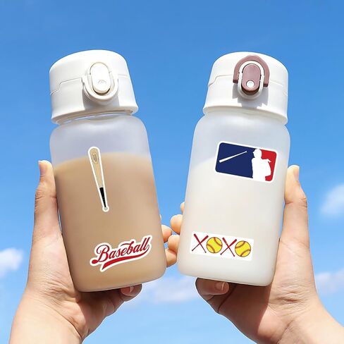 50Pcs Baseball Sport Stickers, Cool Sport Baseball Waterproof Vinyl Decal for Adult Teen Kids Notebook Water Bottle, Laptop, Luggage, Phone, Skateboard, Helmet, Guitar, Scrapbook in Saudi Arabia