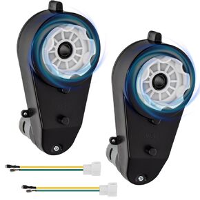 2pcs 24 Volt RS555 40000 دورة في الدقيقة مع محرك عزم الدوران العالي لعجلات تعمل بمحرك تعمل على ترقية 24V عالي السرعة للركوب على ركوب الأطفال على قطع الغيار باستبدال السيارات
