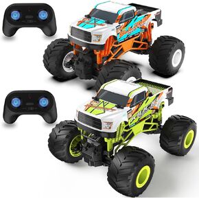 2 Pack 1:16 Scale RC Monster Truck - 2.4 جيجا هرتز جميع سيارة التضاريس للأطفال