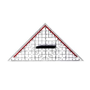 Clear Isosceles Triangle Ruler Stencil Drafting Template Ruler Measuring Tool for Designing Drawing