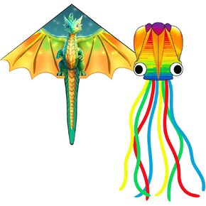 Xida Dragon Kite و Octopus Kite للأطفال والبالغين