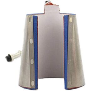 Tophomer Electric Mug Machine Machine Accessor Aluminium Silica Gel Cylindrical and Conical Heat Heat for Multi-Function أو Most Heat Press Machines
