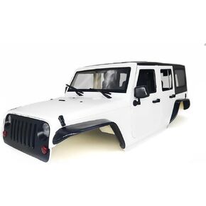1/10 Jeep Hard Body Shell Kit ، Open Car Shell Kit 313mm Wheelbase for RC Crawler Car Axial SCX10 SCX10 II 90046 90047 RGT EX86100 (Orange)