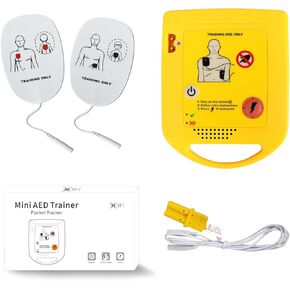 جهاز تدريب Mini AED، مجموعة أدوات تدريب AED المحمولة XFT، جهاز تدريب AED باللغة الإنجليزية، للمبتدئين في مزيل الرجفان الخارجي الآلي (XFT-D0009)