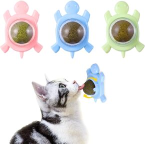 كرات Catnip ‖ كرات Catnip للقطط الجدار: Silvervine للقطط ، ألعاب Cat Cats Silvervine المكونة من 3 قطع للقطط الداخلية ، كرة عضوية صالحة للأكل ، لعبة Silvervine Cat Cat