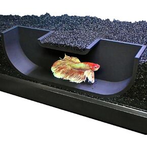 بيتا تحت الأرض كهف نفق | مختبئ حوض السمك للأسماك الصغيرة والروبيان | مشاهدة Betta Fish Rest Rest Reshermock Tricnment Toy | Betta Fish Tanksostories تزداد الزخارف ديكور ألعاب الزخارف