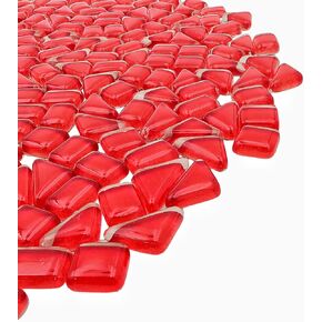 500g/1.1lb Crystal Glass Mosaic Tiles,Glass Mosaic Pieces for Crafts,Irregular Mosaic Pieces for Home Decoration or DIY Crafts,Mosaic Making Supplies. (Mixed Color) in Saudi Arabia