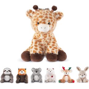Niuniu Daddy 14" | 3.5 Pound Giraffe Weighted Plush Stuffed Animal, Heavy Giraffe Pillowfort Toys for Kids Adults, Weighted Beads for Stuffed Animals Body Pillow for Gift Birthday Christmas Holiday