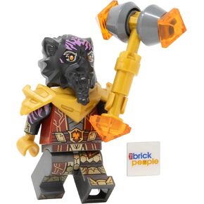 Lego Ninjago Dragons Rising: Lord Ras Minifigure مع Golden Hammer